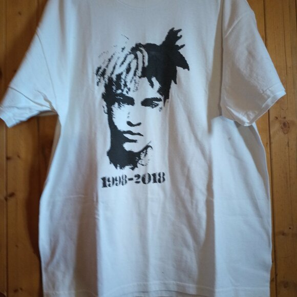 Men's White XL XXXTENTACION Rap Memorial T-Shirt Music Streetwear - Picture 2 of 4
